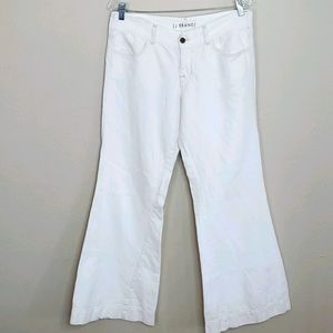 J.Brand Kat Wide Leg Cream Colored Hippie Jeans 28